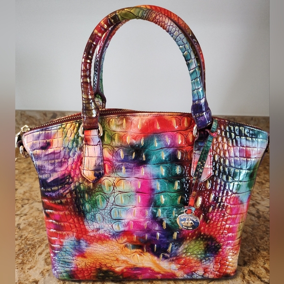 Brahmin Duxbury Fallstruck Melbourne Leather Satchel - Excellent Condition - Picture 2 of 7